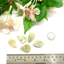Green Tourmaline On Quartz Druzy Cabochons (Prosperity)