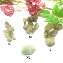 Green Tourmaline on Quartz Rough (Prosperity)