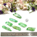 Green Apple Aura Quartz Points