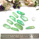 Green Apple Aura Quartz Points