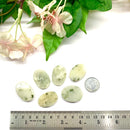 Green Tourmaline On Quartz Druzy Cabochons (Prosperity)