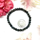 Hawks Eye / Blue Tiger Eye Round Bead Bracelet (Acceptance & Patience)