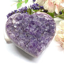 Amethyst Cluster in Heart Shape (Spirituality and Wisdom)