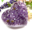 Amethyst Cluster in Heart Shape (Spirituality and Wisdom)