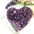 Amethyst Cluster in Heart Shape (Spirituality and Wisdom)