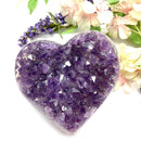 Amethyst Cluster in Heart Shape (Spirituality and Wisdom)