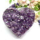 Amethyst Cluster in Heart Shape (Spirituality and Wisdom)