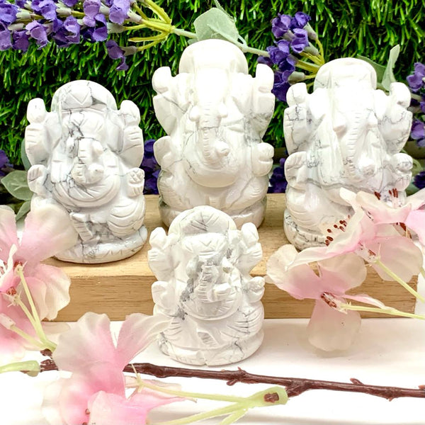 Howlite Ganesha (Reduce anger and irritation)