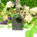 Prehnite Towers Free form with Point & 2 Sides Polished