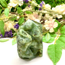 Prehnite Towers Free form with Point & 2 Sides Polished