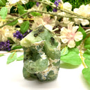 Prehnite Towers Free form with Point & 2 Sides Polished