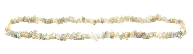 Labradorite 6mm Uncut Beads /Chips Necklace