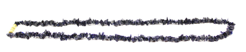 Blue Sandstone 6mm Uncut Beads /Chips Necklace (Protection & Healing)