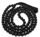 Black Onyx Round Bead Jaap Mala (Grounding & Protection)