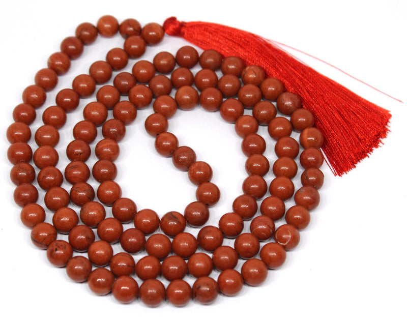 Red Jasper Round Beads Jaap Mala (Endurance & Strength)