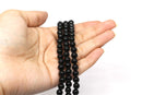 Black Obsidian Round Bead Anklet
