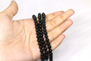 Black Onyx 6mm Round Bead Anklet