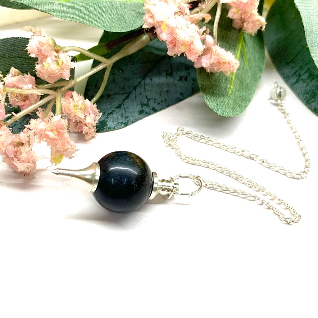 Buy Iron Tiger Eye Pendulum for Dowsing online at Talk to Crystals