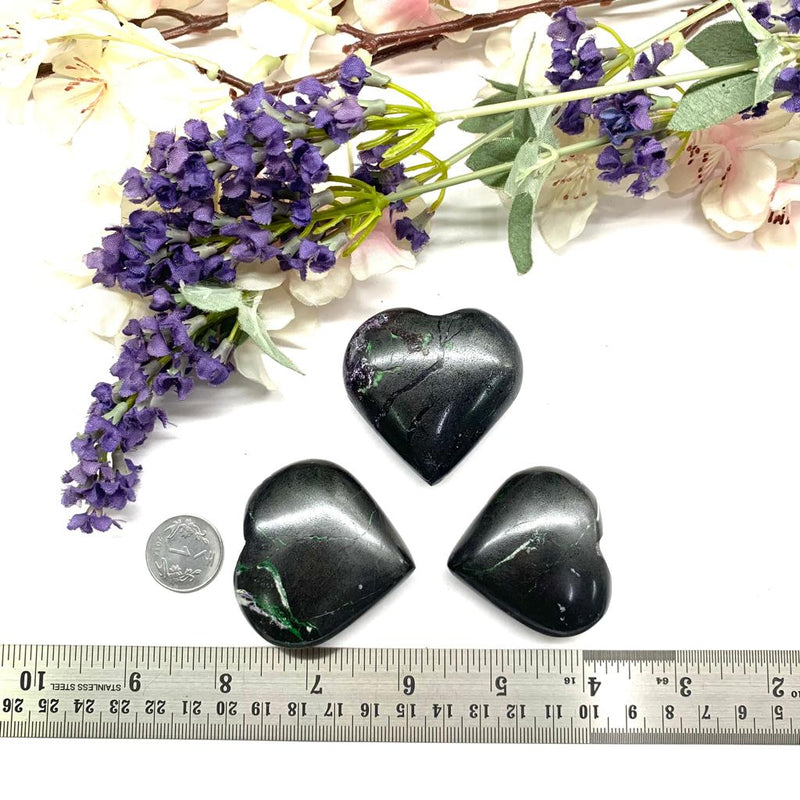 Black Kammererite Hearts (Spiritual Evolution)