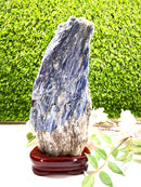 Raw Blue Kyanite on a Stand (Aura Cleanser & High Vibration)