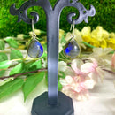 Labradorite Earrings in Silver