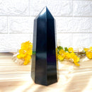 Large Black Tourmaline Towers  (Grounding and Protection)