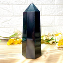 Large Black Tourmaline Towers  (Grounding and Protection)