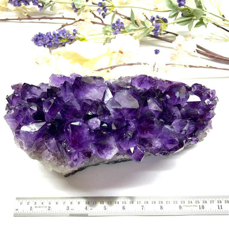 Large Amethyst Clusters in AAA Extra Quality from Brazil
