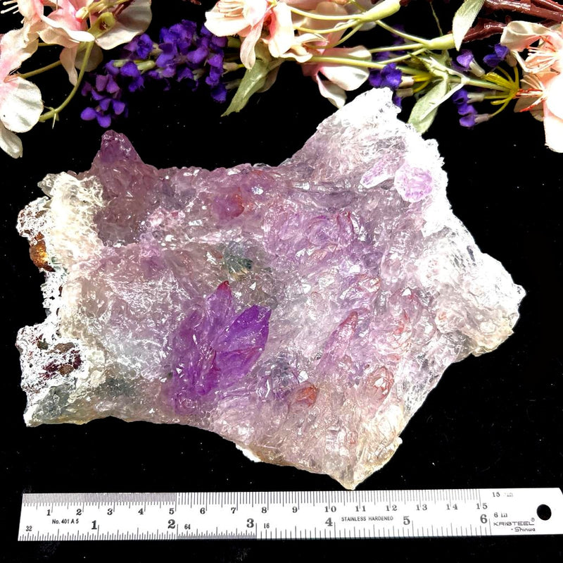 Large Amethyst Elestial Flower Clusters from Brazil (Intuition and Meditation)