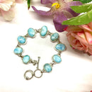 Larimar & Silver Linked Bracelet