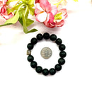 Lava Round Bead Bracelet