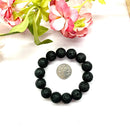Lava Round Bead Bracelet