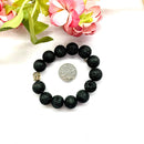 Lava Round Bead Bracelet