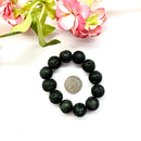 Lava Round Bead Bracelet