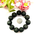 Lava Round Bead Bracelet