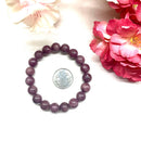 Lepidolite Round Bead Bracelet (Mediumship & Psychic skills)