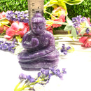 Lepidolite Sitting Buddha