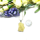 Libyan Desert Glass Pendant in Silver (Joy)