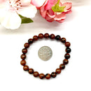 Mahogany Obsidian Round Bead Bracelet (Grounding and Protection)