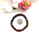Mahogany Obsidian Round Bead Bracelet (Grounding and Protection)