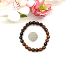 Mahogany Obsidian Round Bead Bracelet (Grounding and Protection)