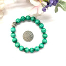 Malachite Round Bead Bracelet (Transformation)