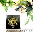 Small Black Tourmaline Plates for Protection & Grounding- Beta