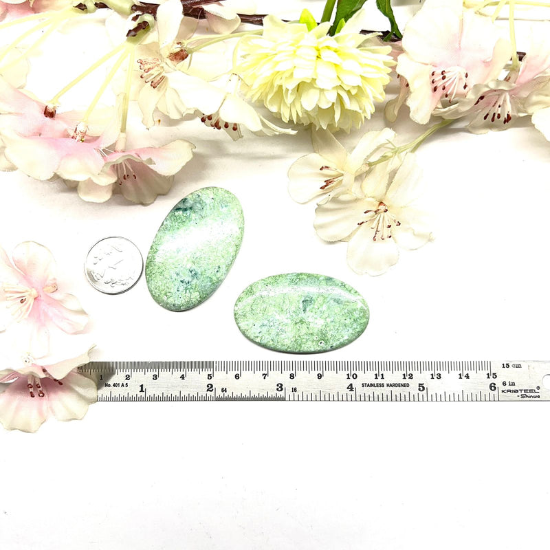 Mint Opal Cabochons (Heal emotional trauma)