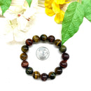 Mixed Tiger Eye Round Bead Bracelet (Confidence and Protection from Jealousy)