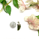 Moldavite Cap Pendant in Silver