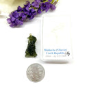 Moldavite Pendant with Silver Hook from Chlum Mines (Czech Republic)