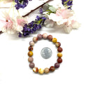Mookaite Jasper Round Bead Bracelet