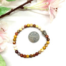 Mookaite Jasper Round Bead Bracelet