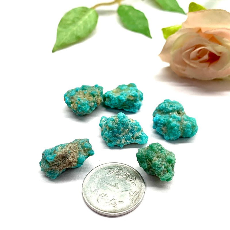 Turquoise Rough Nuggets from Morenci (Healing)